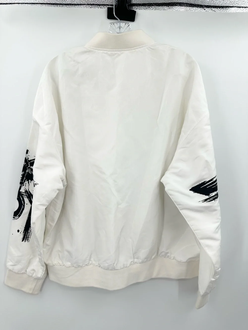 Boy London White Bomber Jacket Black Graphics‎ Size Medium - Picture 2 of 7
